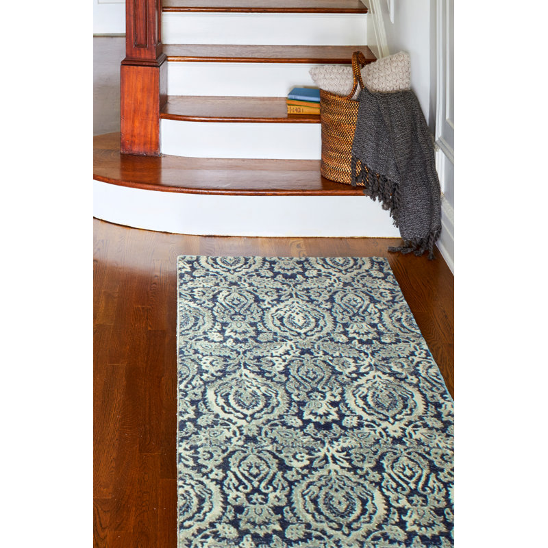 Rosdorf Park Teppich Bodell in Dunkelblau & Bewertungen | Wayfair.de